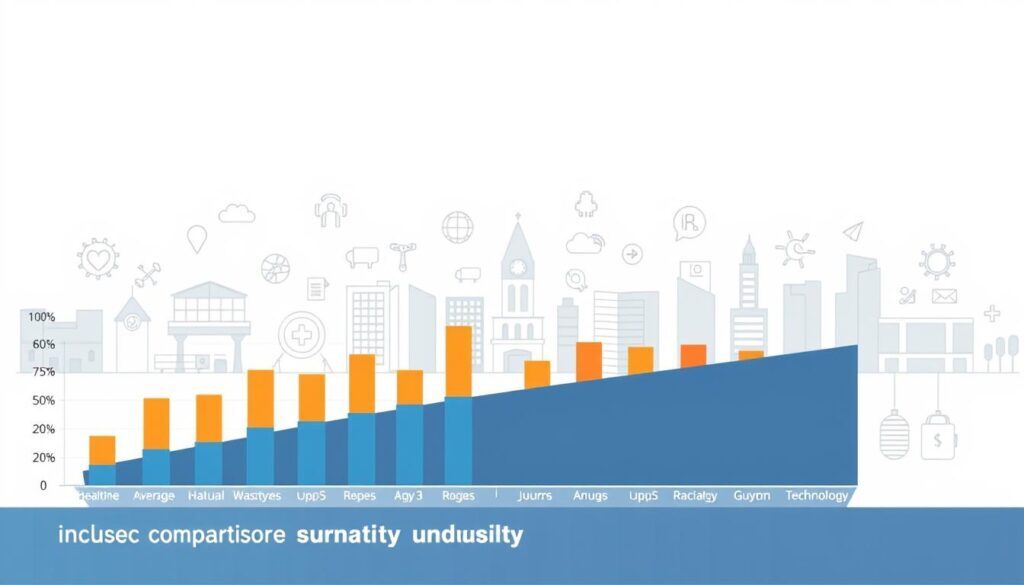 Average Salary in Guyton, GA: 2025 Cost of Living Guide 1 A data-rich infographic depicting a comparative analysis of industry salaries in Guyton, Georgia. The foreground showcases a clean, minimalist graph with color-coded bars representing the average annual incomes across various sectors, such as healthcare, manufacturing, and technology. The middle ground features stylized icons and illustrations that visually contextualize the data, creating a cohesive and visually engaging display. The background subtly incorporates the city's architectural elements, providing a sense of place and setting. The lighting is soft and evenly distributed, creating a professional, polished aesthetic. The overall composition strikes a balance between informative clarity and visual appeal, making it an effective tool for illustrating the article's "Deep Dive into average salary Guyton Georgia" section.