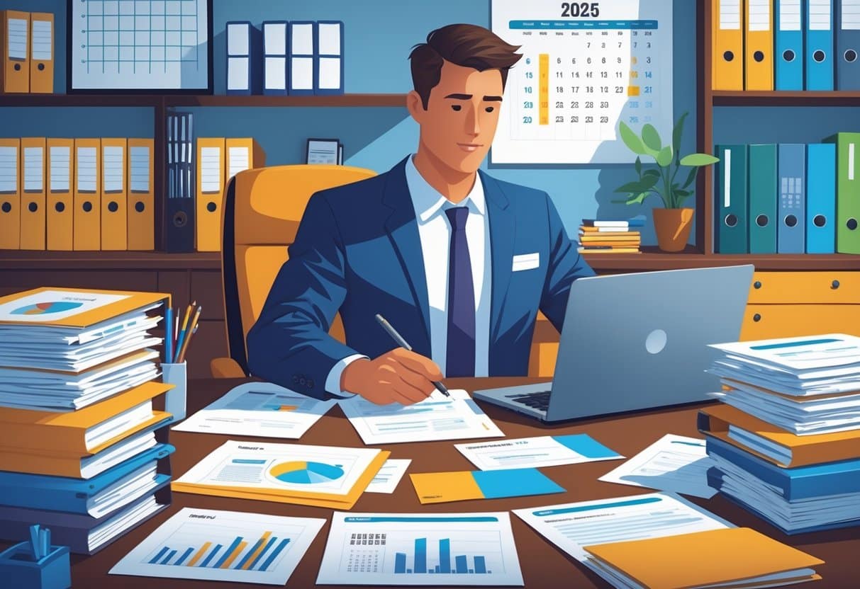 15 Loan Processor Resume Examples & Guide for 2025: Build a Standout Application 1 A person working at a desk in an office, reviewing loan documents with a laptop and paperwork around them.