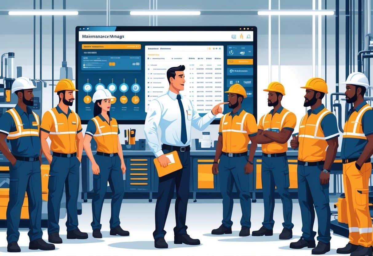 13 Maintenance Manager Resume Examples & Guide for 2025: Proven Templates and Expert Writing Tips 2 A maintenance manager leads a team of workers in a modern industrial facility, discussing schedules and equipment status.
