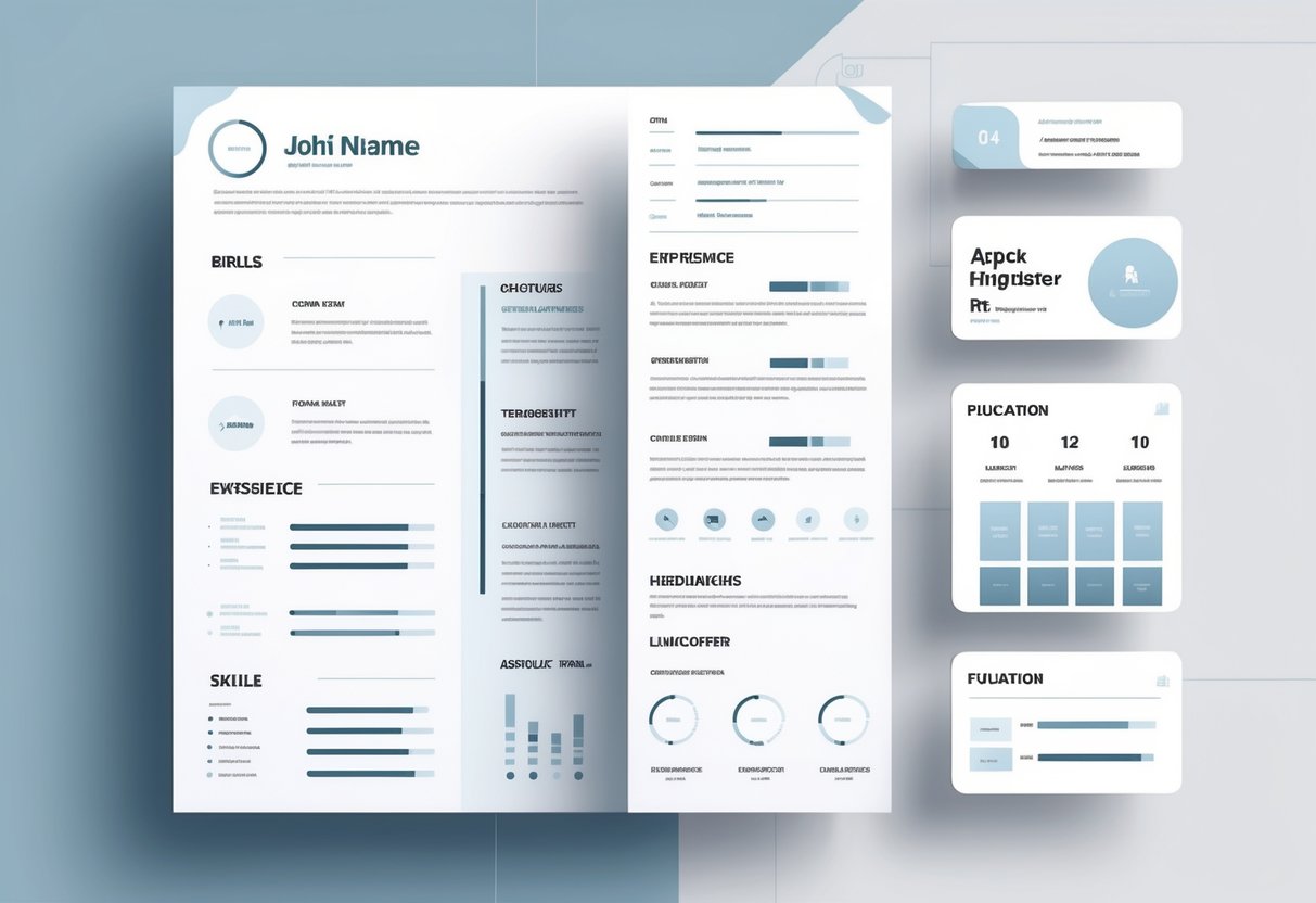 5 Functional Resume Templates | Skill Based for 2025: Modern Formats to Highlight Your Abilities 2 A clean and organized resume layout with sections for skills, experience, and education, using icons and graphical elements to represent skill levels, designed for a professional job application.