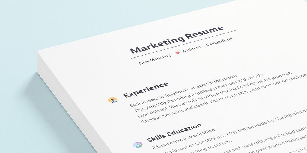 Marketing resume examples for 2025