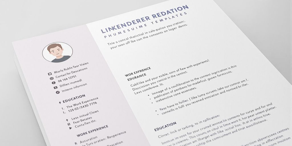 Clean, modern resume template.