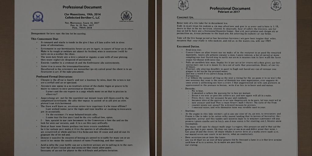Two distinct professional documents, side by side.