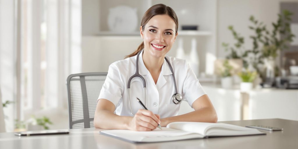 Aesthetic nurse creating a beautiful, detailed resume.