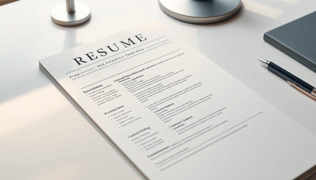 ATS-friendly resume template example