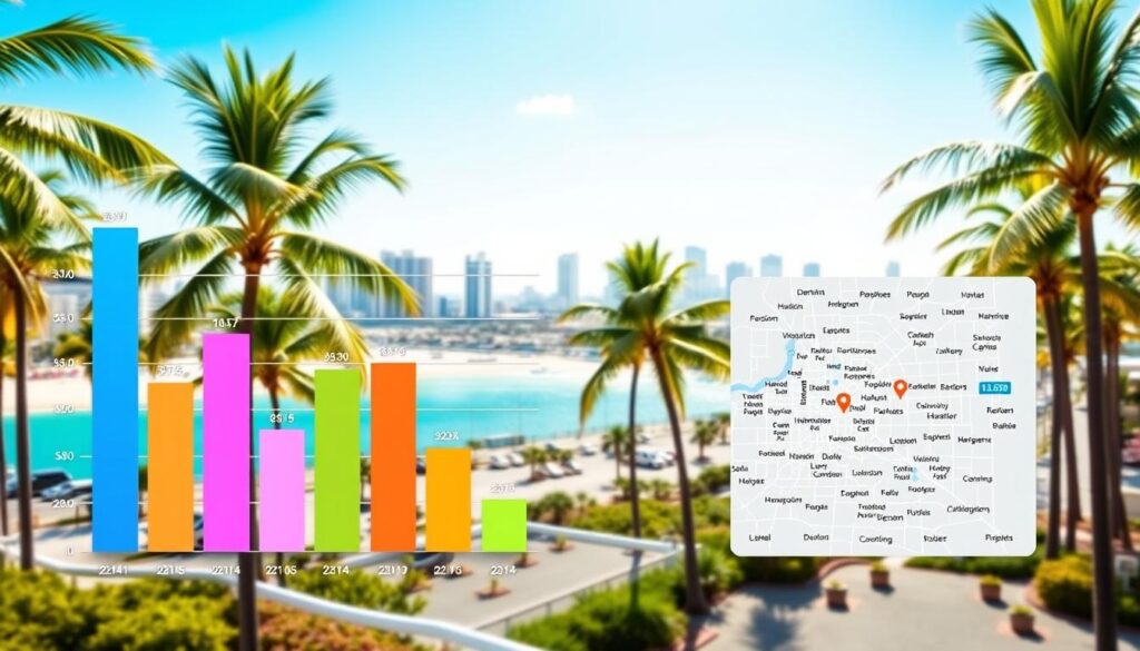 Hollywood Florida salaries, tourism industry, beach economy, healthcare, no state tax, entertainment 1 Hollywood Florida salary data visualization