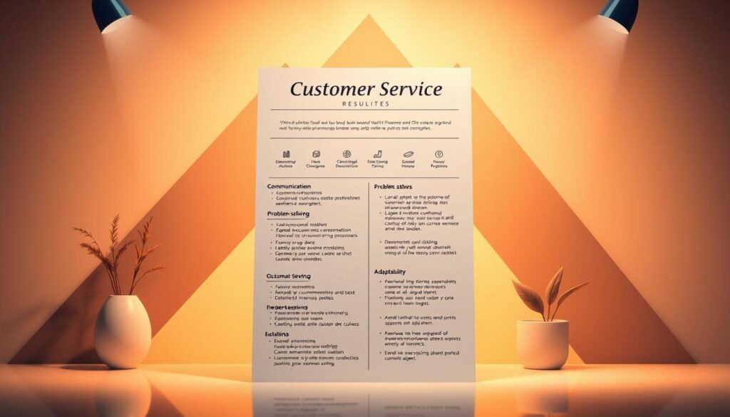 customer service resume skills
