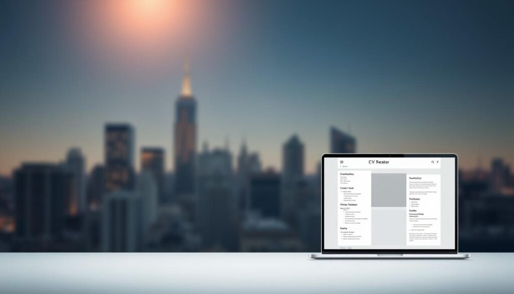 cv creator interface design