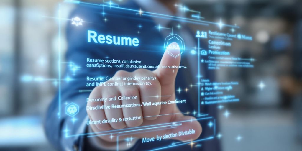 AI assisting professional in building resume for career.