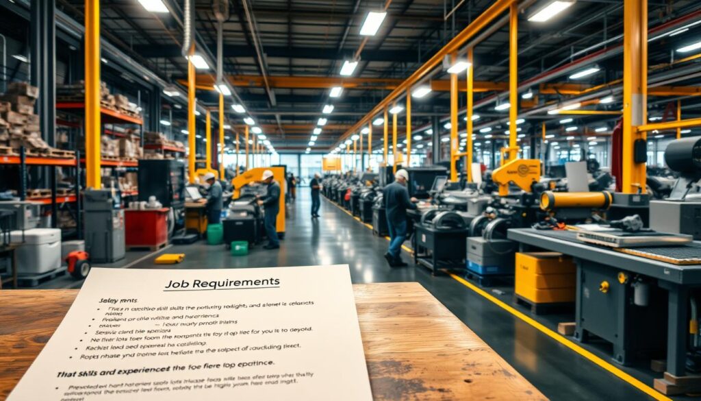 factory job requirements