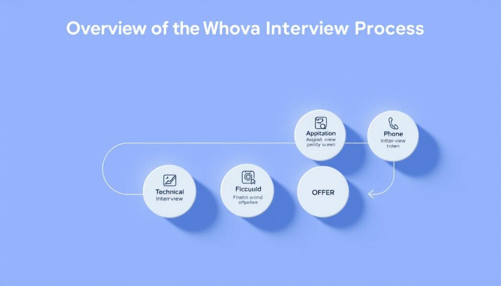 Whova Interview Questions and Answers (2025 Guide) 1 interview process stages diagram