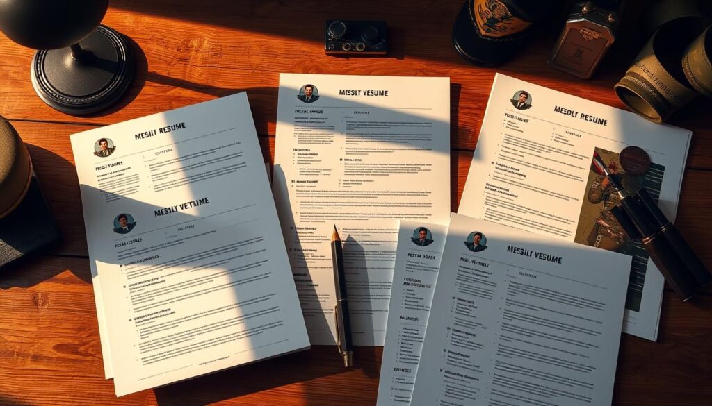 military resume examples