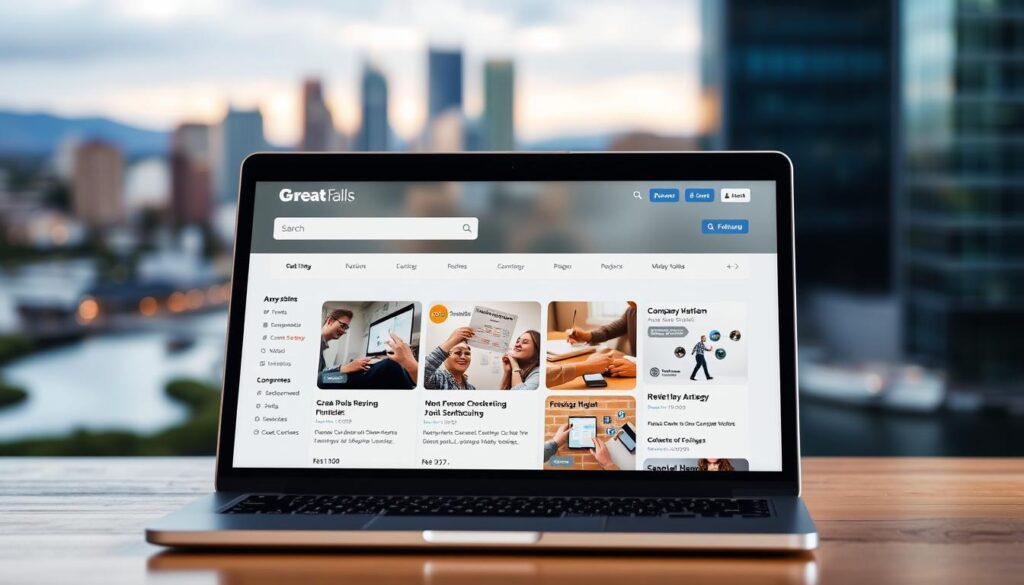 online job portal navigation