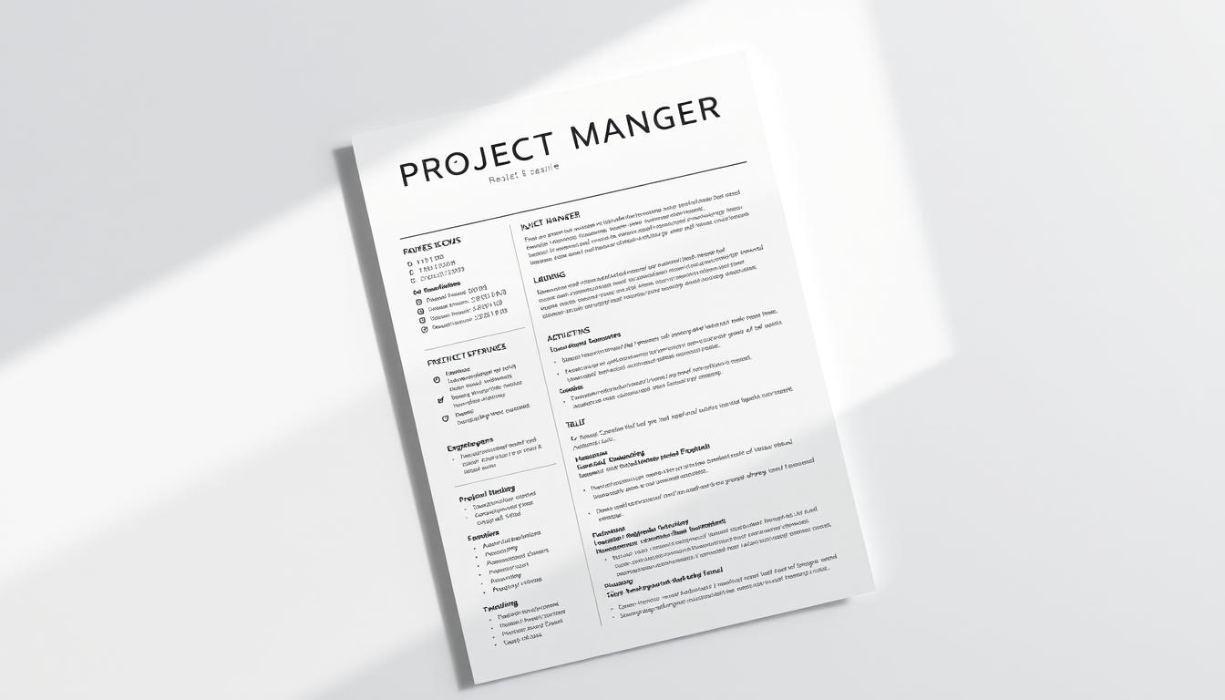 project manager resume tips