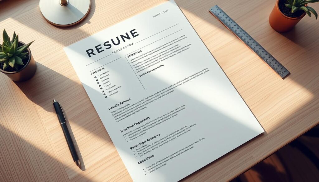 resume sections for design professionals