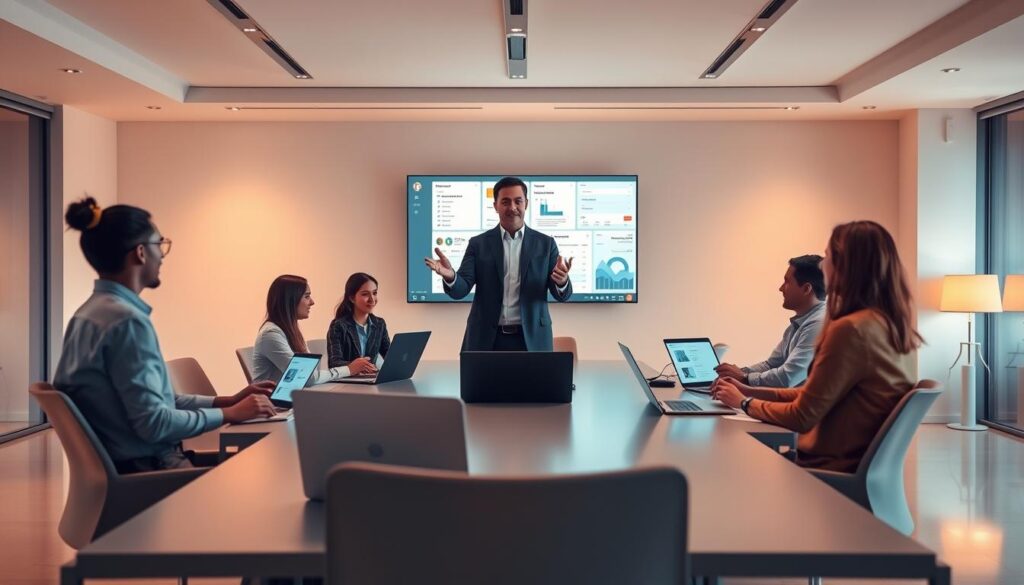 social media integration for team leadership