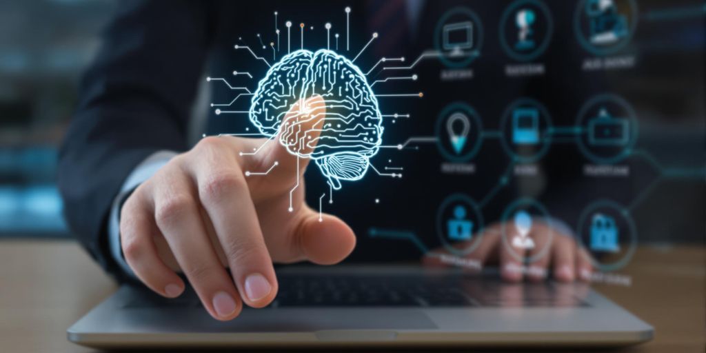AI assisting professional in job search.