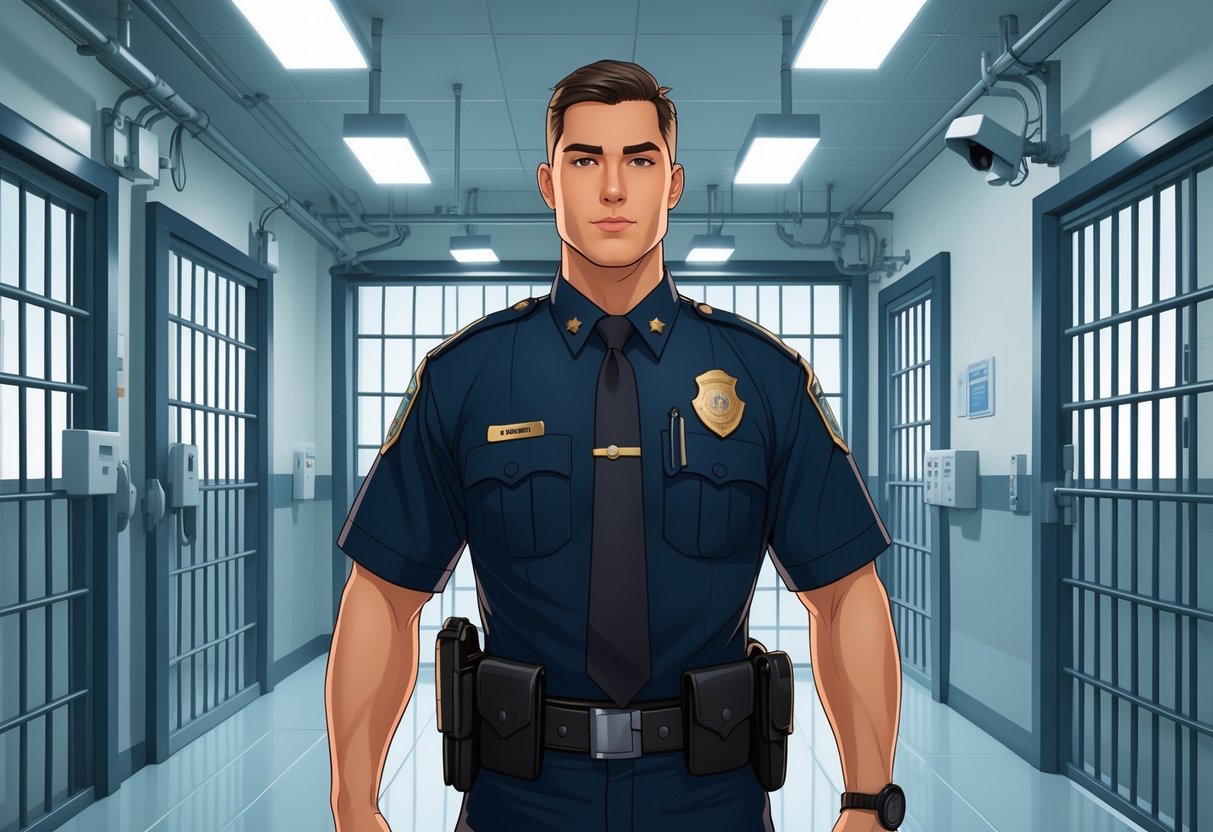 11 Correctional Officer Resume Examples - March 2025: Top Templates and Expert Writing Tips 1 A correctional officer in uniform standing inside a secure correctional facility with barred doors and surveillance cameras.